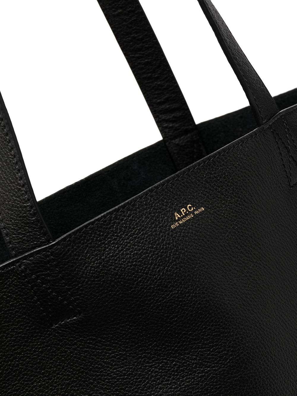 calf leather tote bag - 4