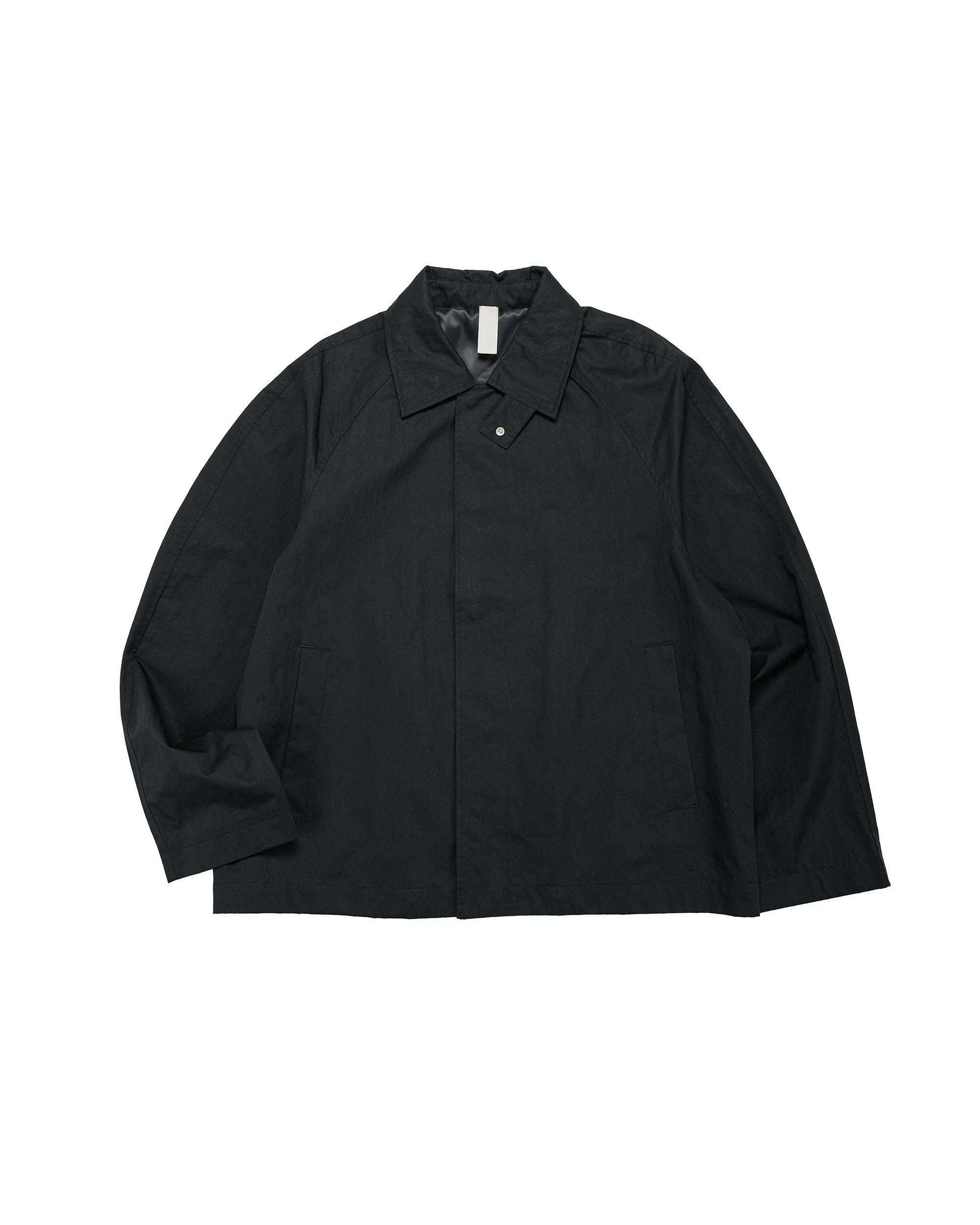 Short Raglan Coat 999 Black - 1
