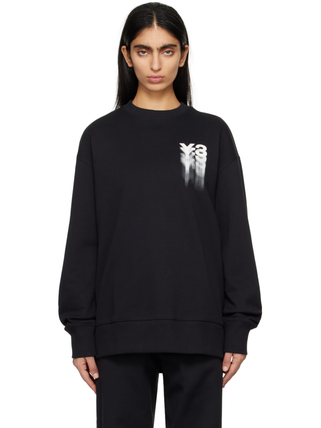 Black Graphic Sweatshirt - 1