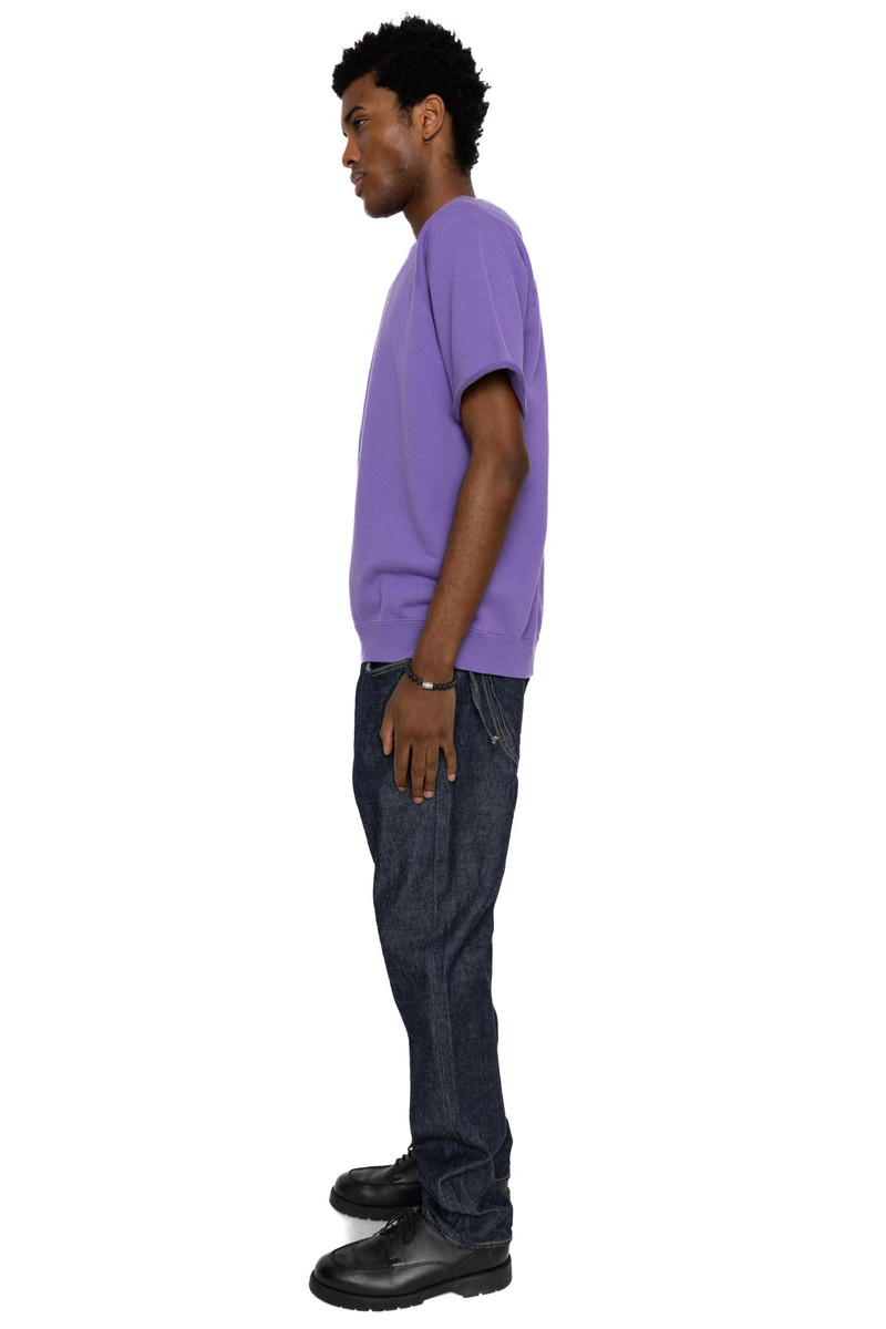 BEAMS PLUS Sweat Short Sleeve Cut-Off - Purple outlook