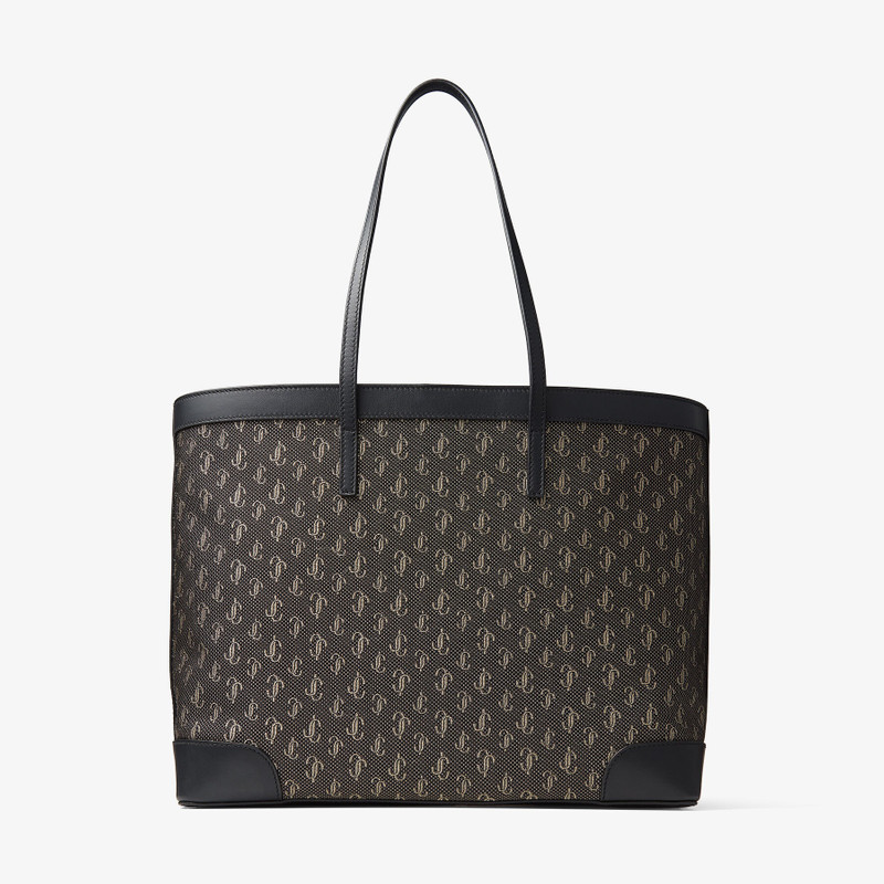 Nine2five E/w
Black and Gold JC Monogram Jacquard Lurex and Soft Shiny Calf Tote Bag 6