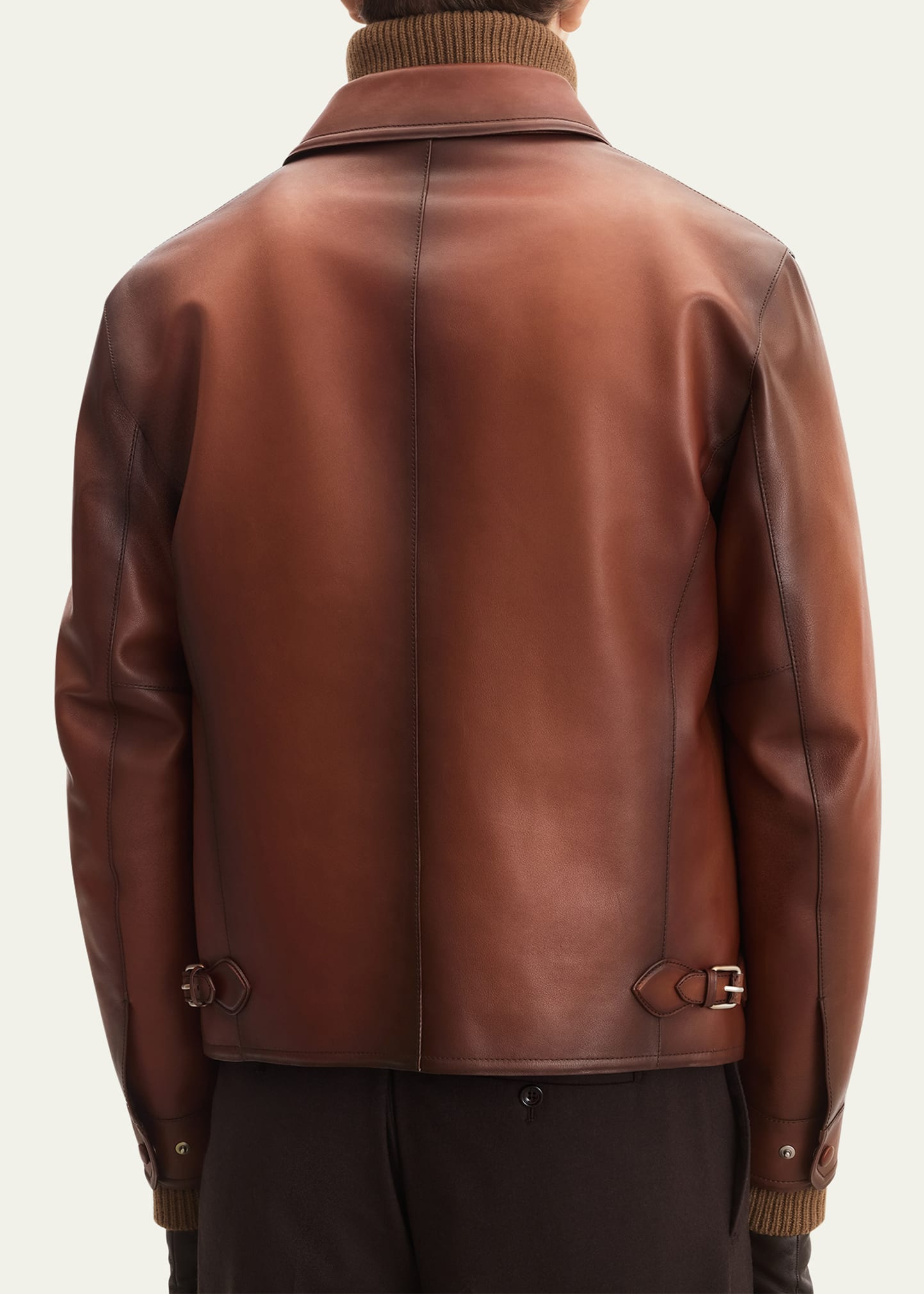 Men's Un Jour Patina Leather Blouson - 3