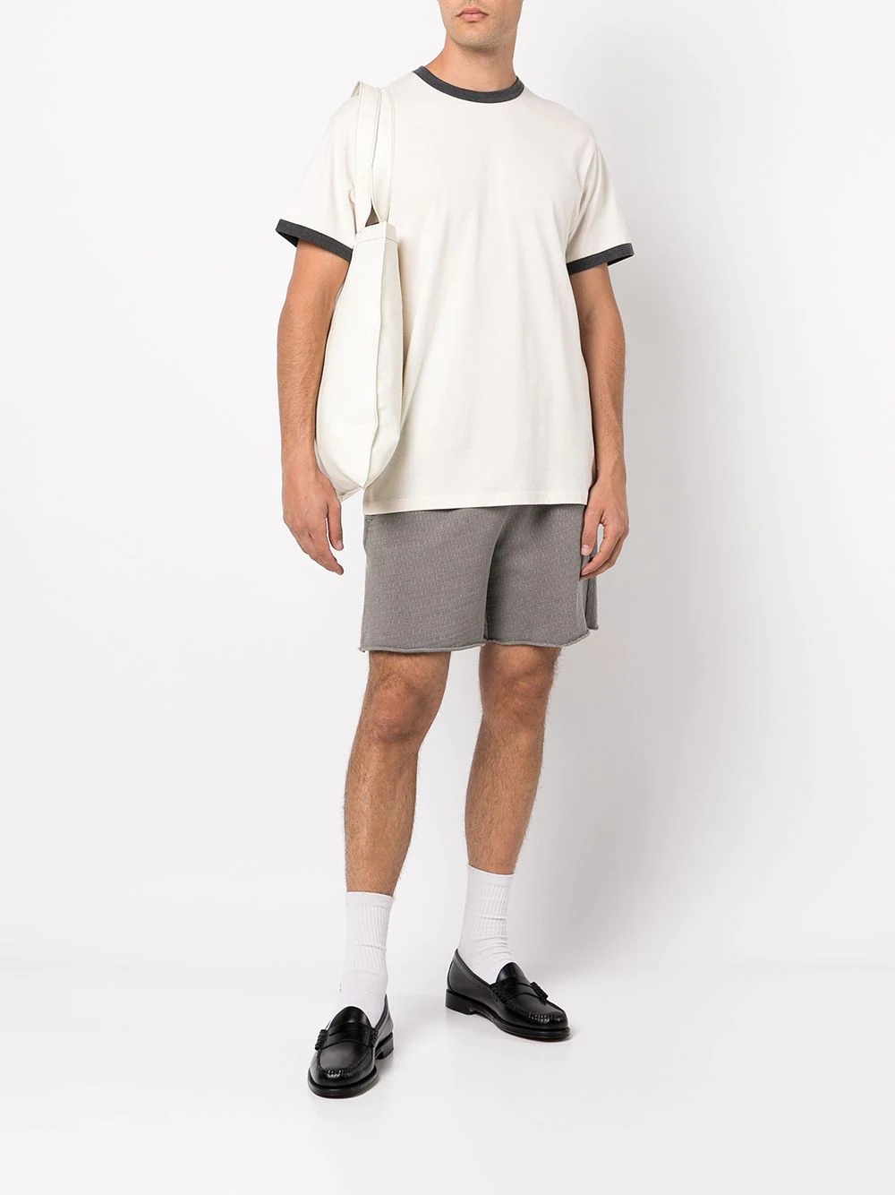 raw-cut jacquard shorts - 2