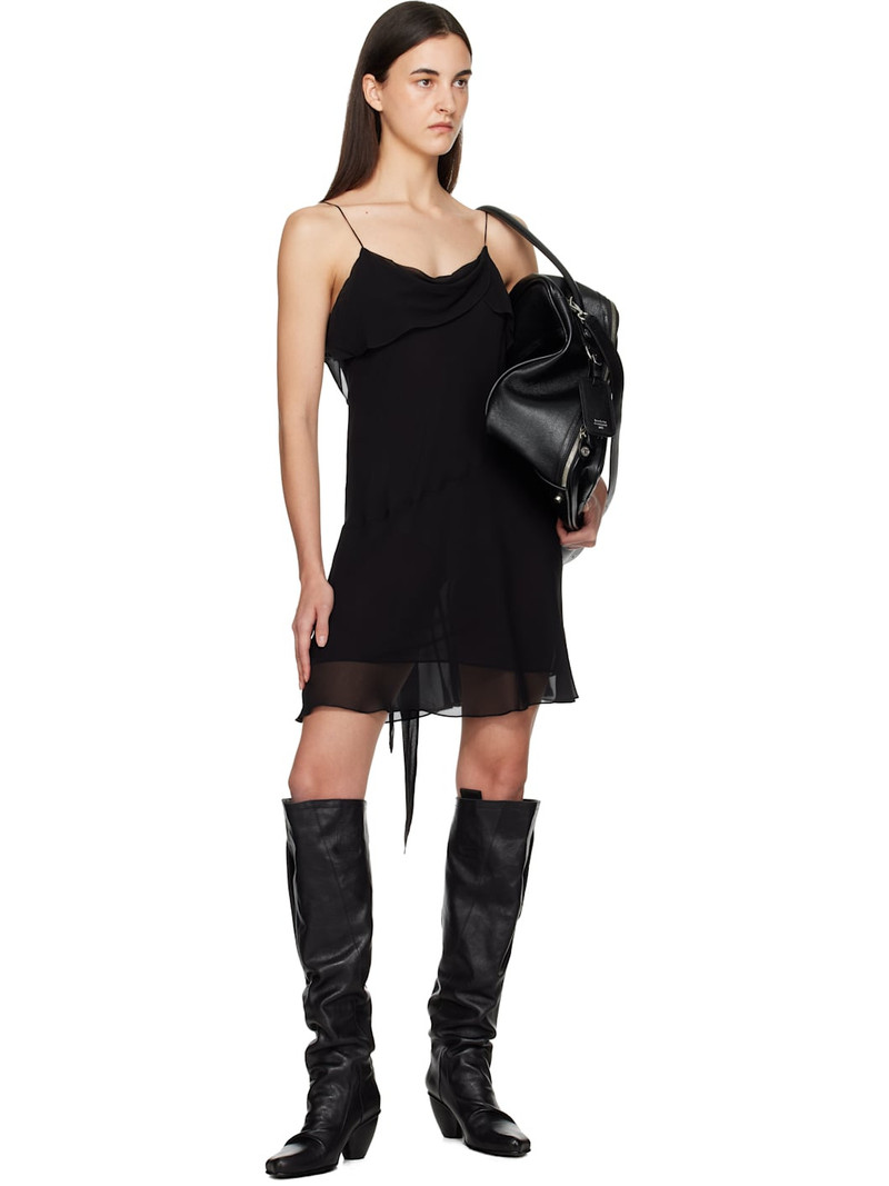 Acne Studios Black Silk Minidress outlook