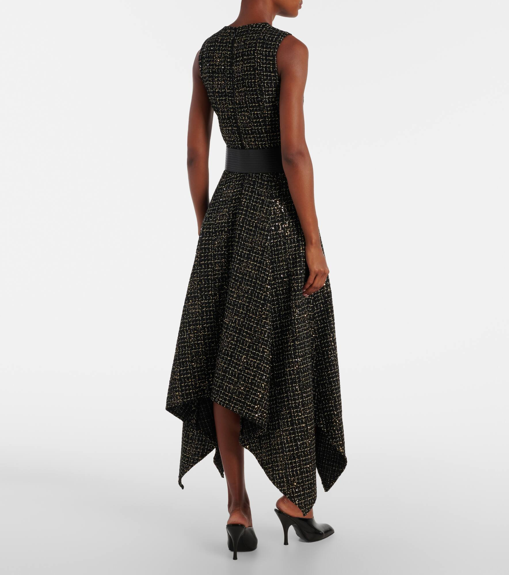 Okimi sequined tweed midi dress - 3