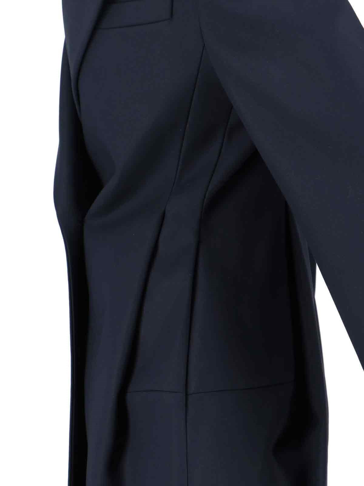 ROUNDED DOUBLE-BREASTED COAT - 4