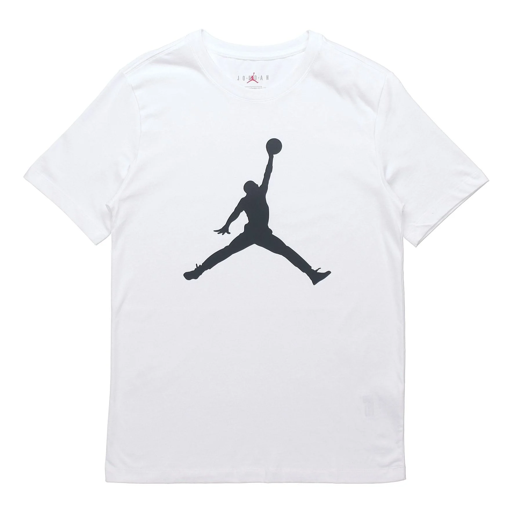 Air Jordan Jumpman Brand Logo Printing Round Neck Short Sleeve White DA6797-100 - 1