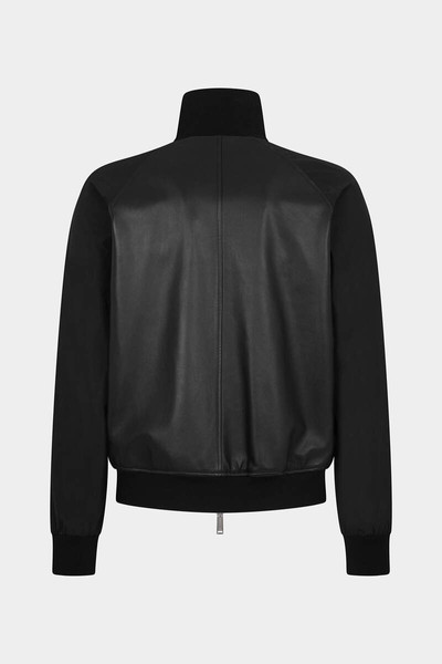 DSQUARED2 MIXED LEATHER BOMBER outlook