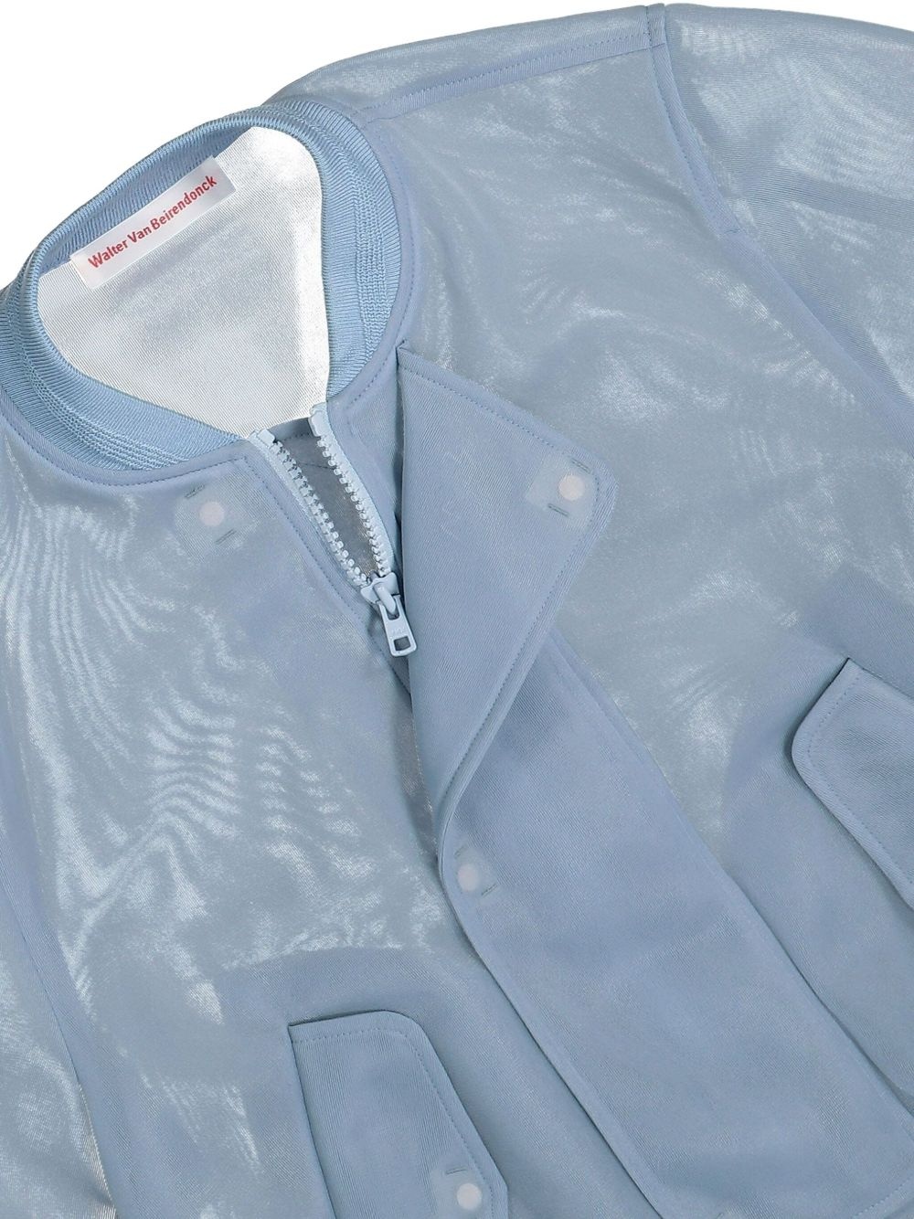 semi-sheer bomber jacket - 3