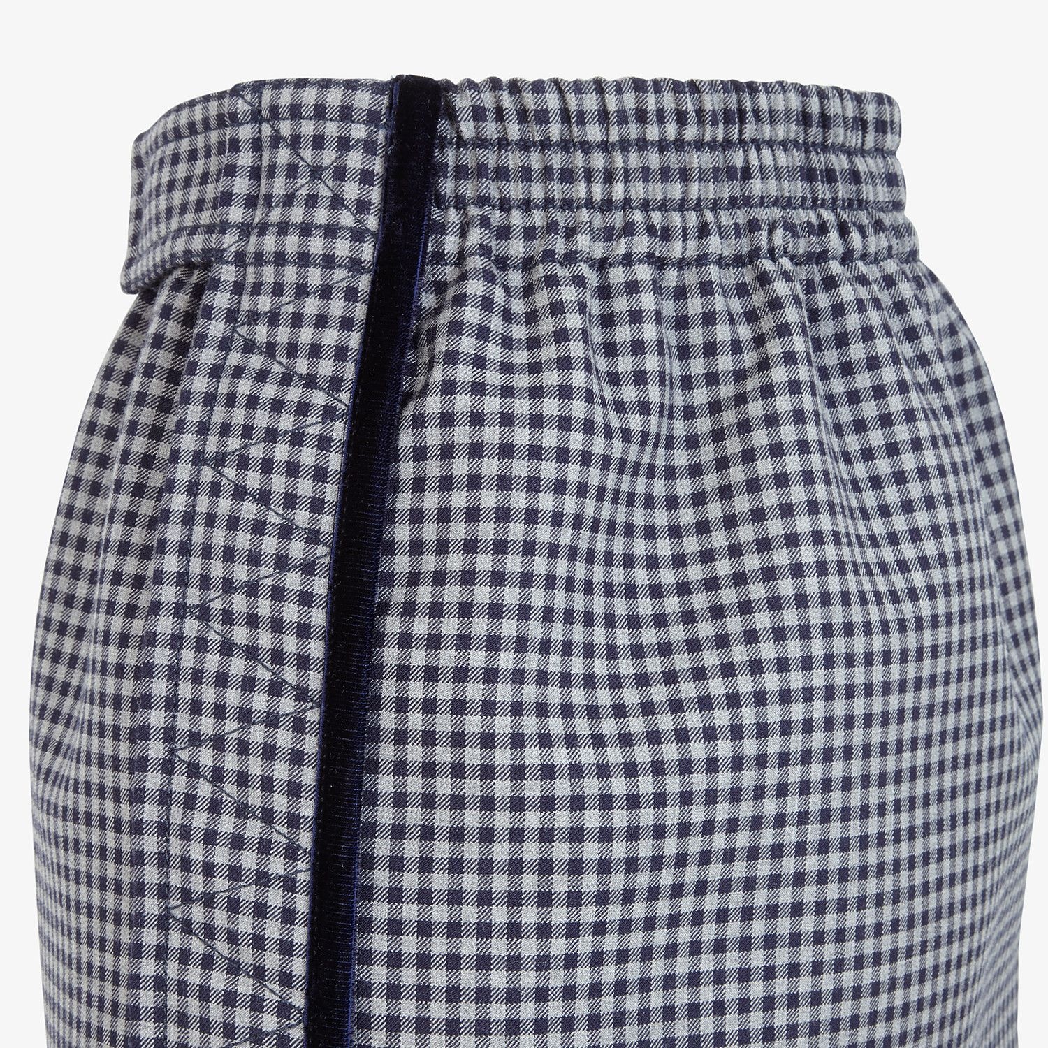 Wool check print skirt - 3