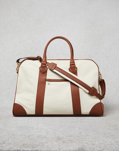 Brunello Cucinelli Grained leather street bag outlook