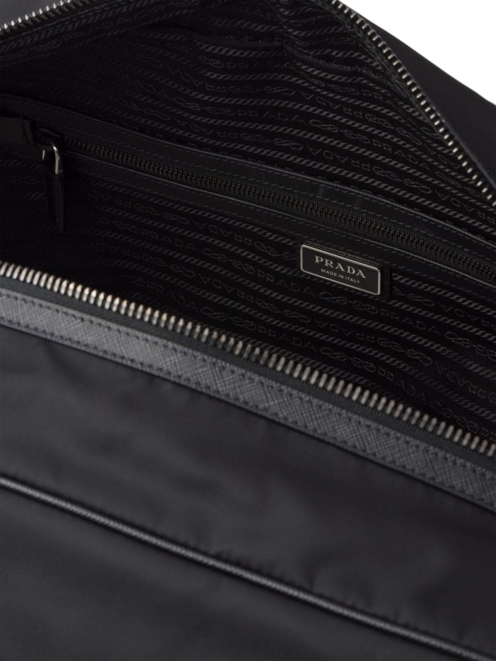 Re-Nylon and Saffiano leather duffle bag - 4