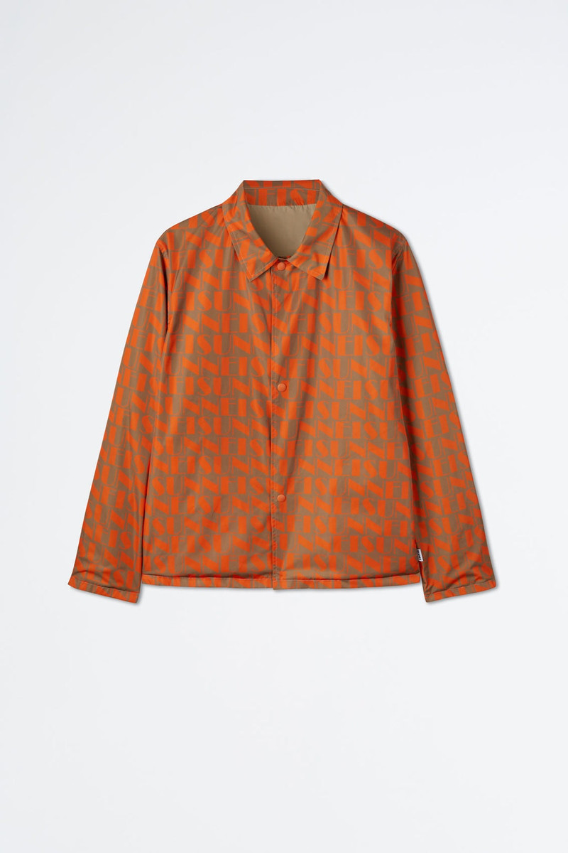 REVERSIBLE ORANGE & BEIGE LOGO JACKET 1