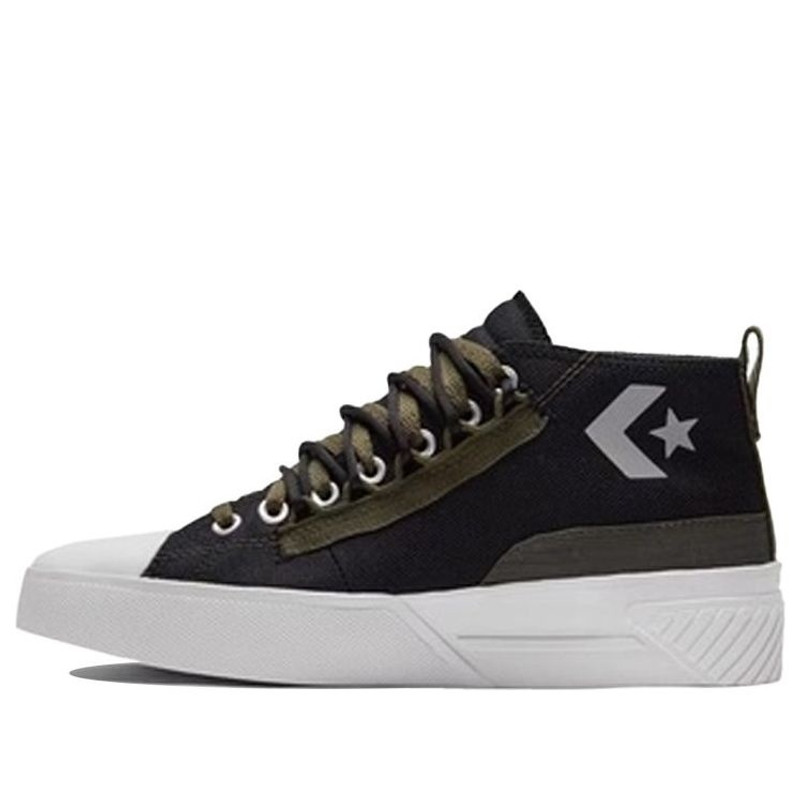 Converse Street Utility Unt1tl3d CS Canvas Shoes Black/Green 171998C - 1