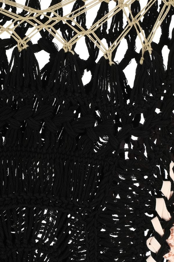 【送料&関税込】Dries Van Noten Black Crochet Top Dries van Noten, black crochet top - Unique Designer Pieces
