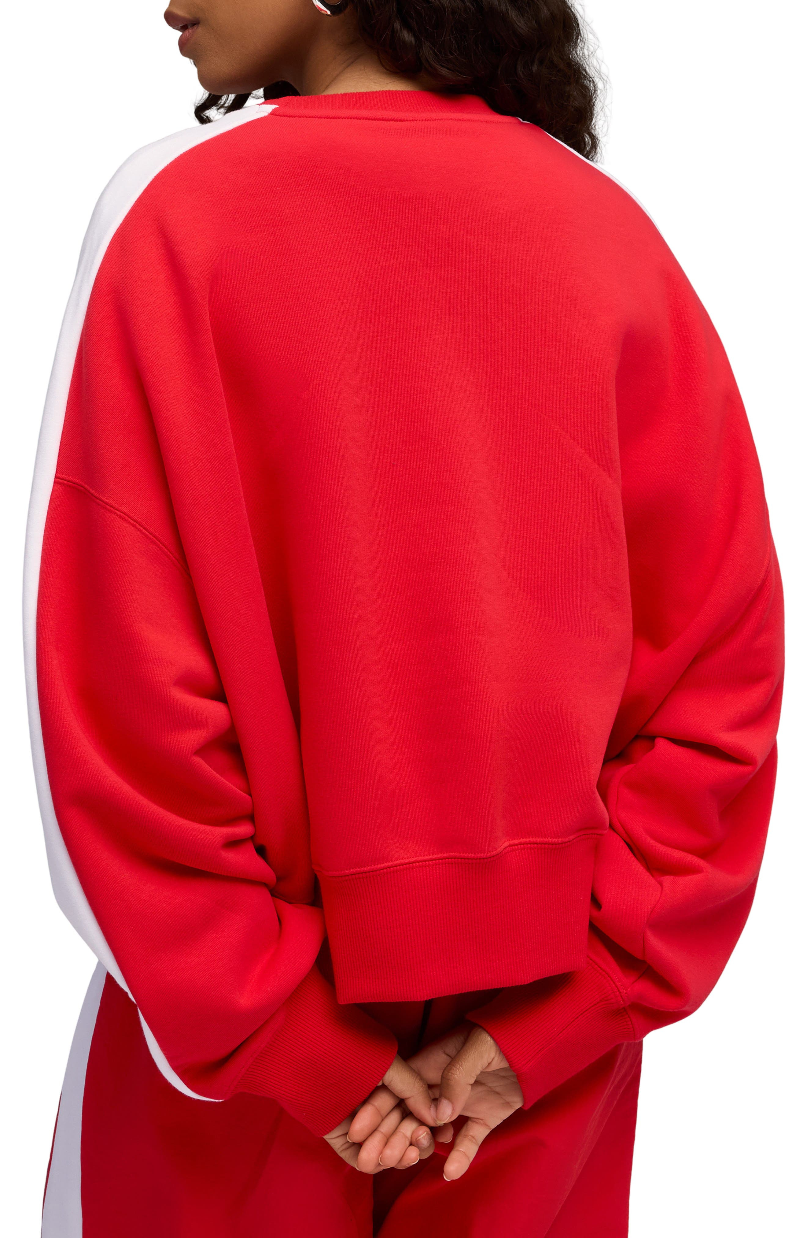 PUMA T7 Oversize Crewneck Sweatshirt in For All Time Red at Nordstrom - 2