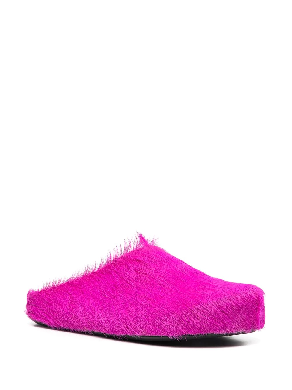 round-toe textured mules - 2