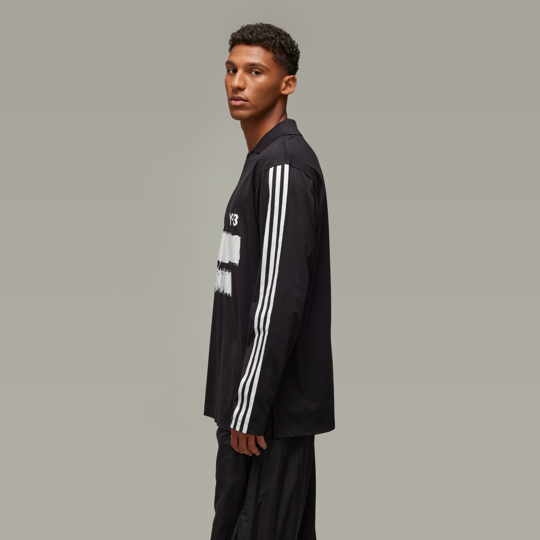 Y-3 Graphic Logo Long Sleeve Tee - 3