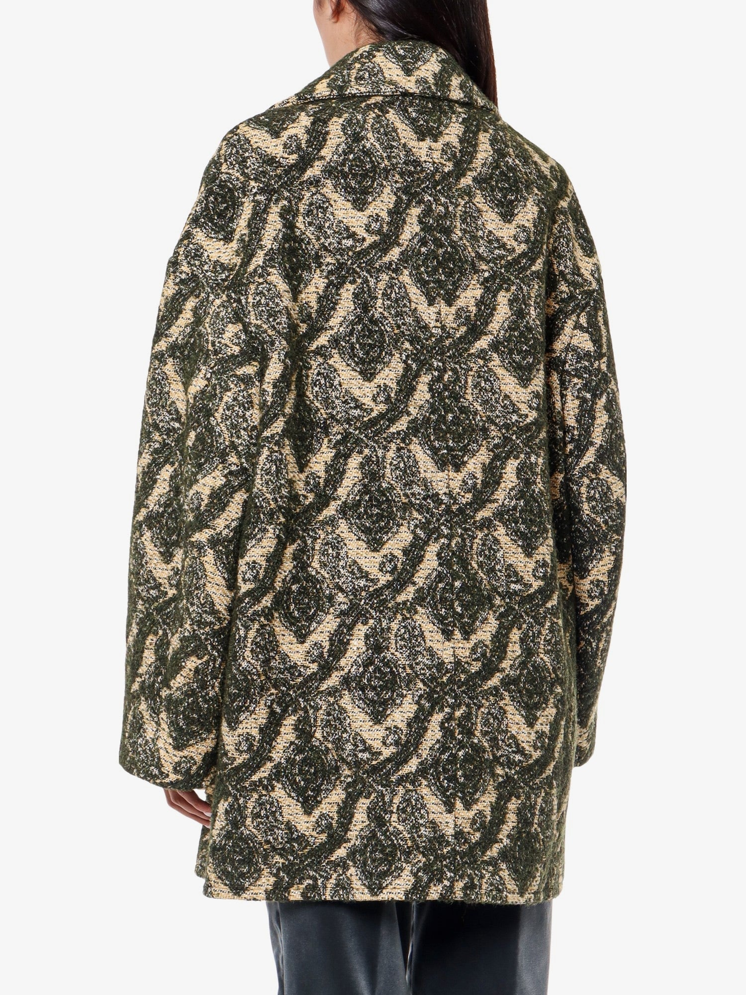 Etro Women Double-Breasted Coat With Multicolor Motif - 4
