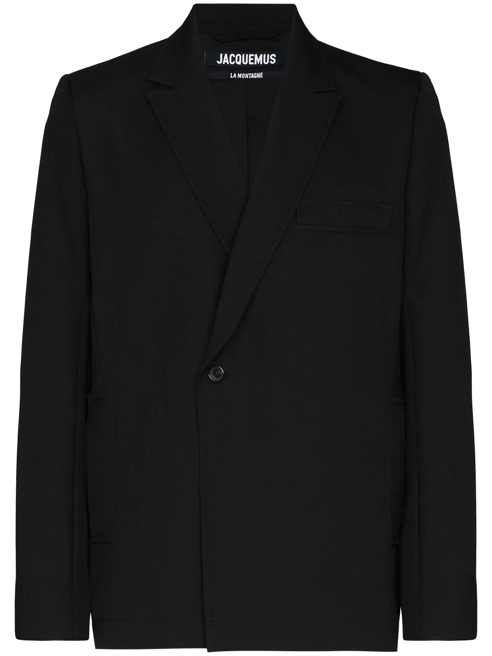 off-centre button blazer - 1