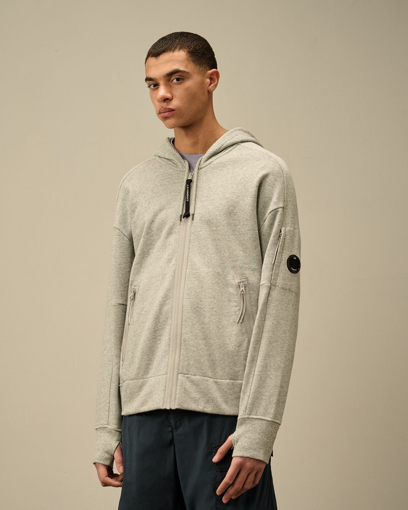 C.P. Company Diagonal Raised Fleece Full Zip Hooded Sweatshirt outlook