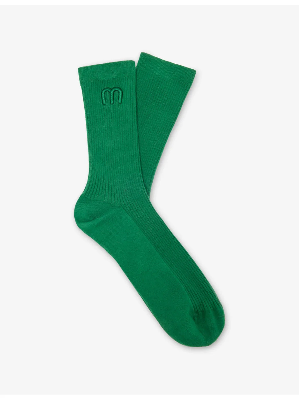 Logo-Embroidered Stretch Cotton-Blend Crew Socks - 1