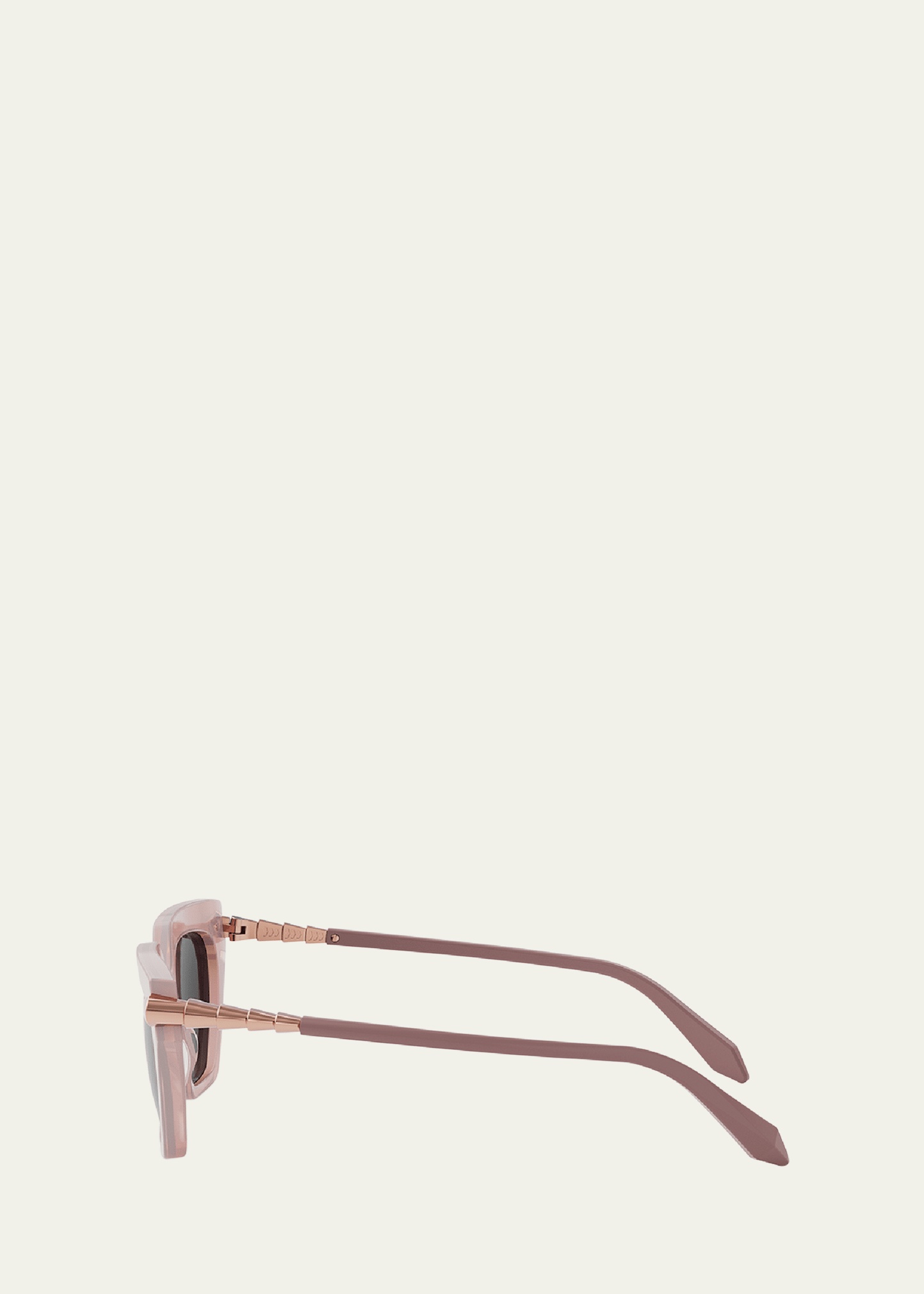 Serpenti Acetate & Nylon Cat-Eye Sunglasses - 3