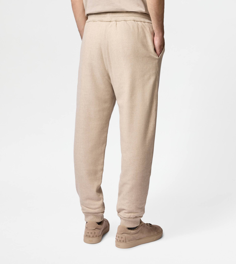 JOGGER PANTS IN WOOL - BEIGE 4