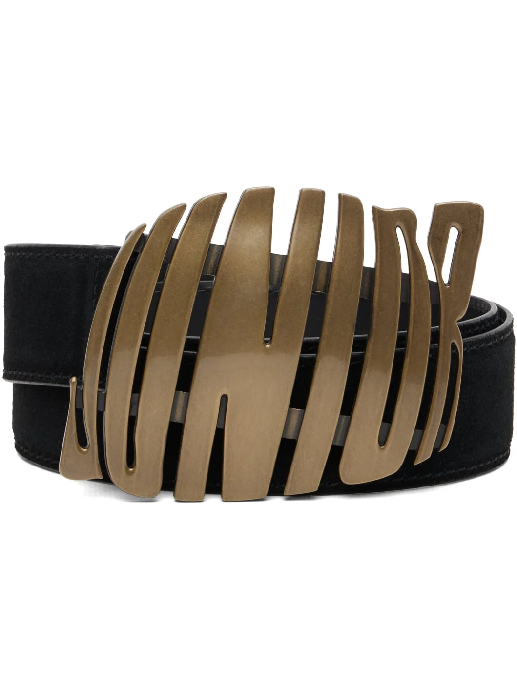 Black 'Junior' Suede Belt - 1