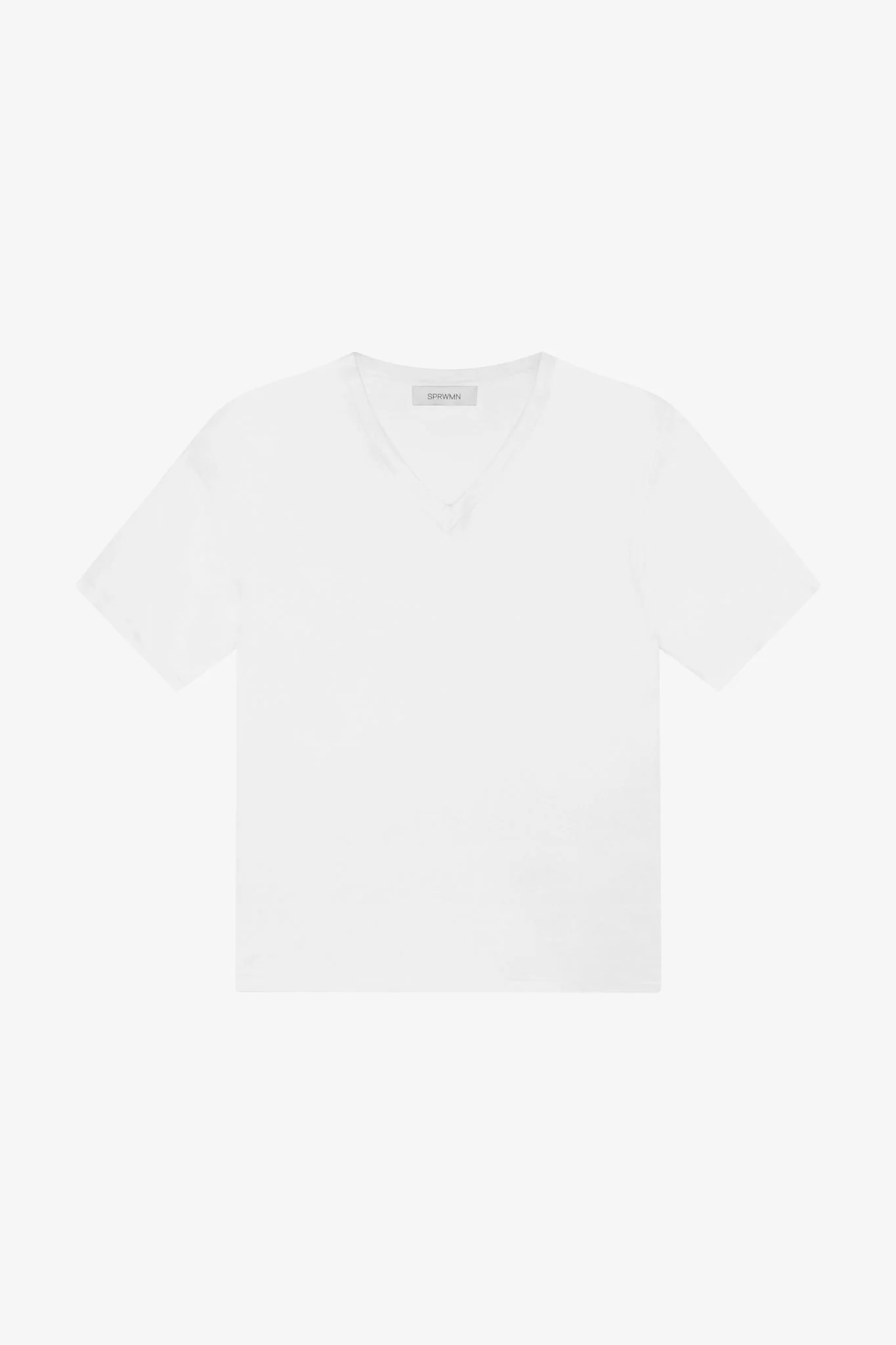 VISCOSE JERSEY V NECK TEE - 1