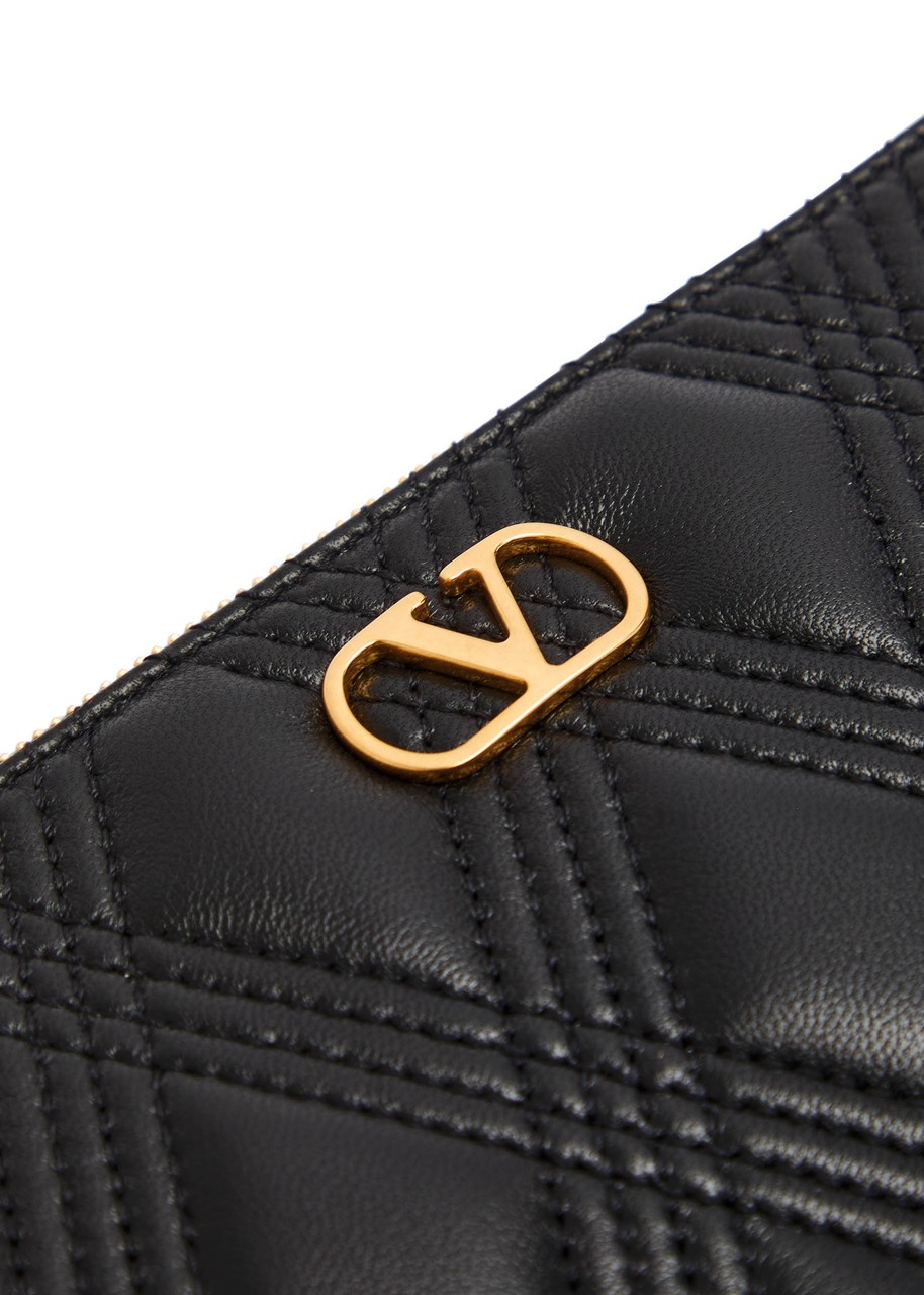 Valentino Garavani Quiltie 67 Medium Leather Pouch - 3