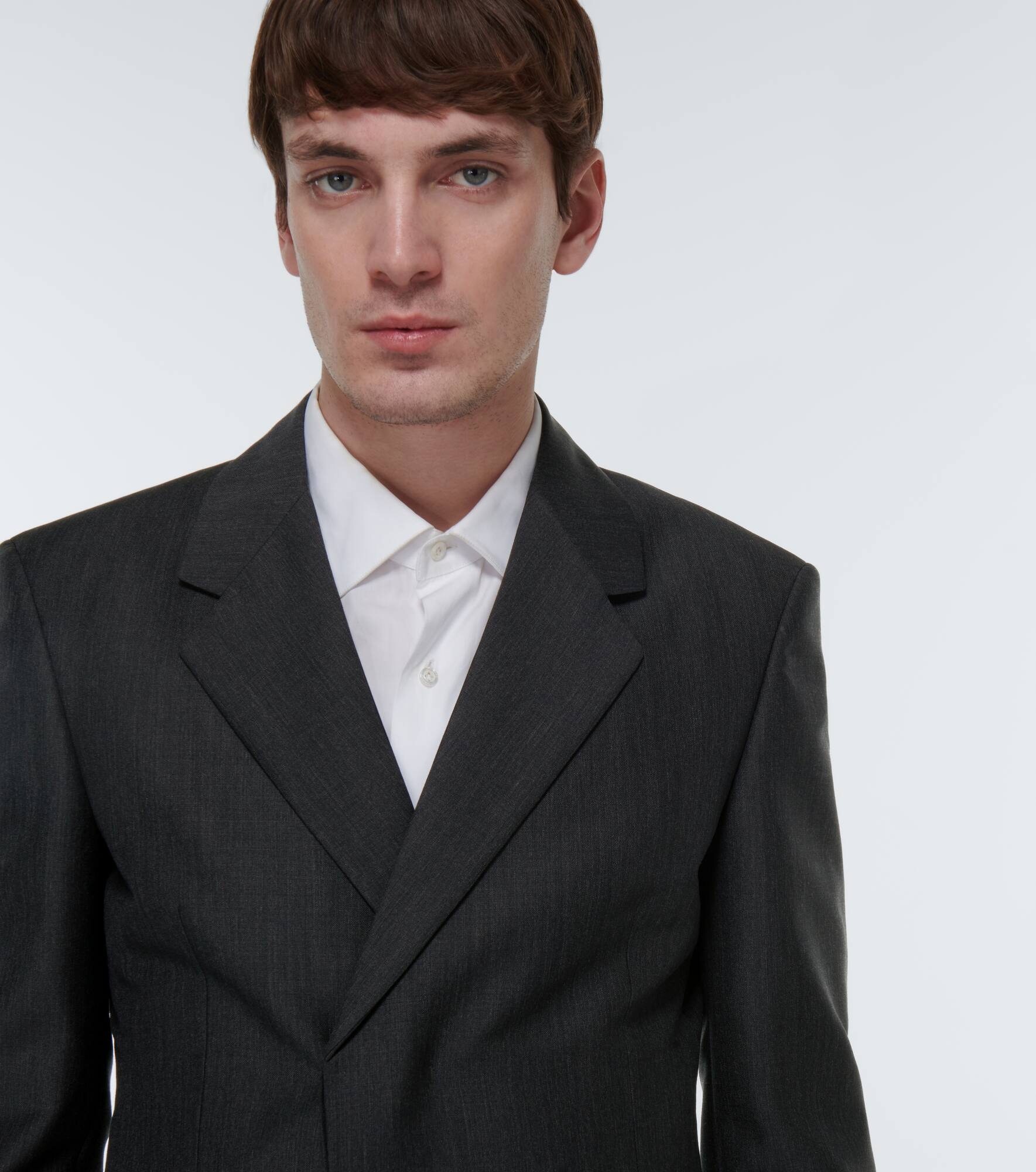 Double-breasted mohair and wool blazer - 5