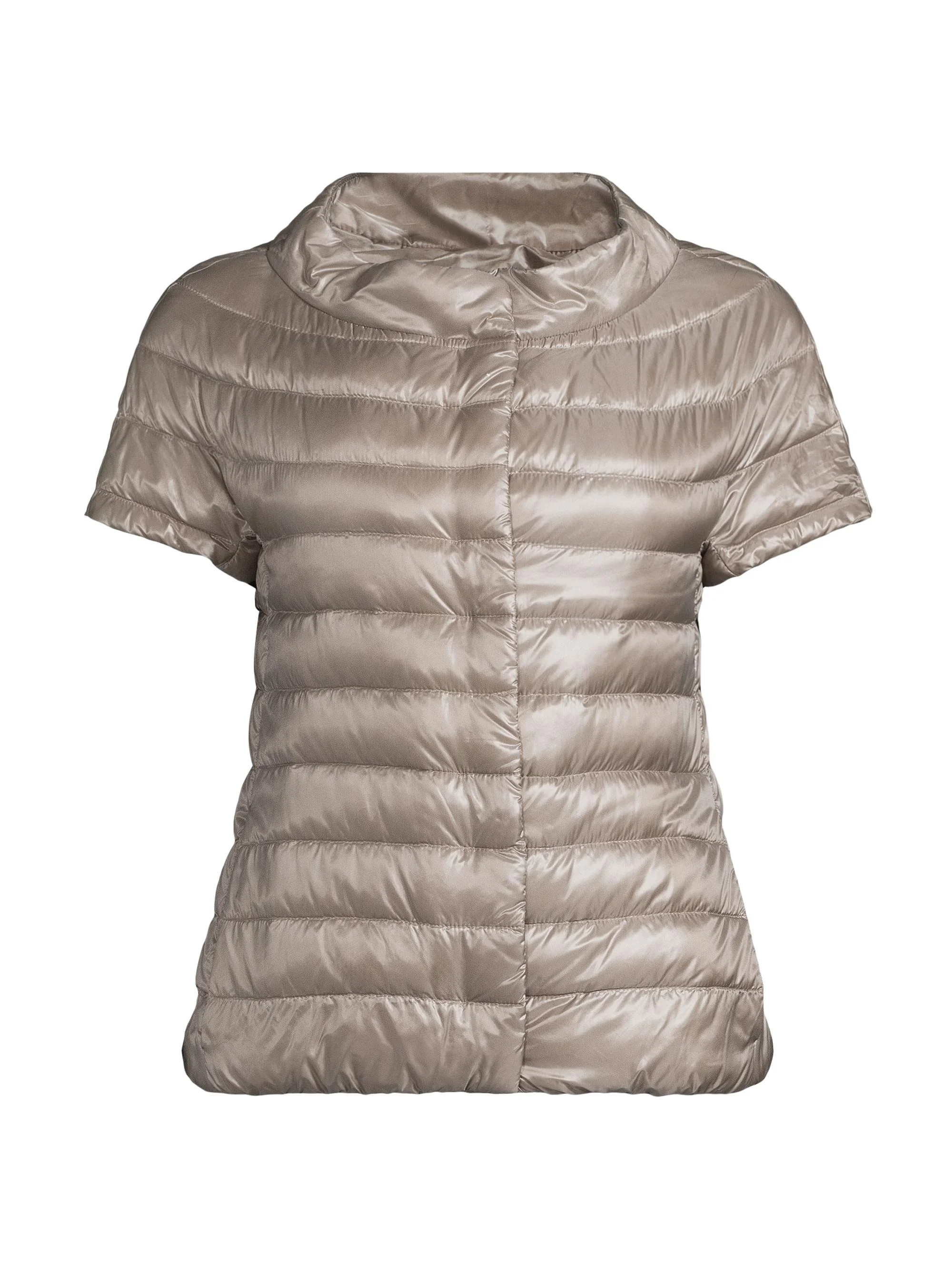 Women's Iconico Emilia Cap-Sleeve Down Puffer Jacket - Tortora - 1