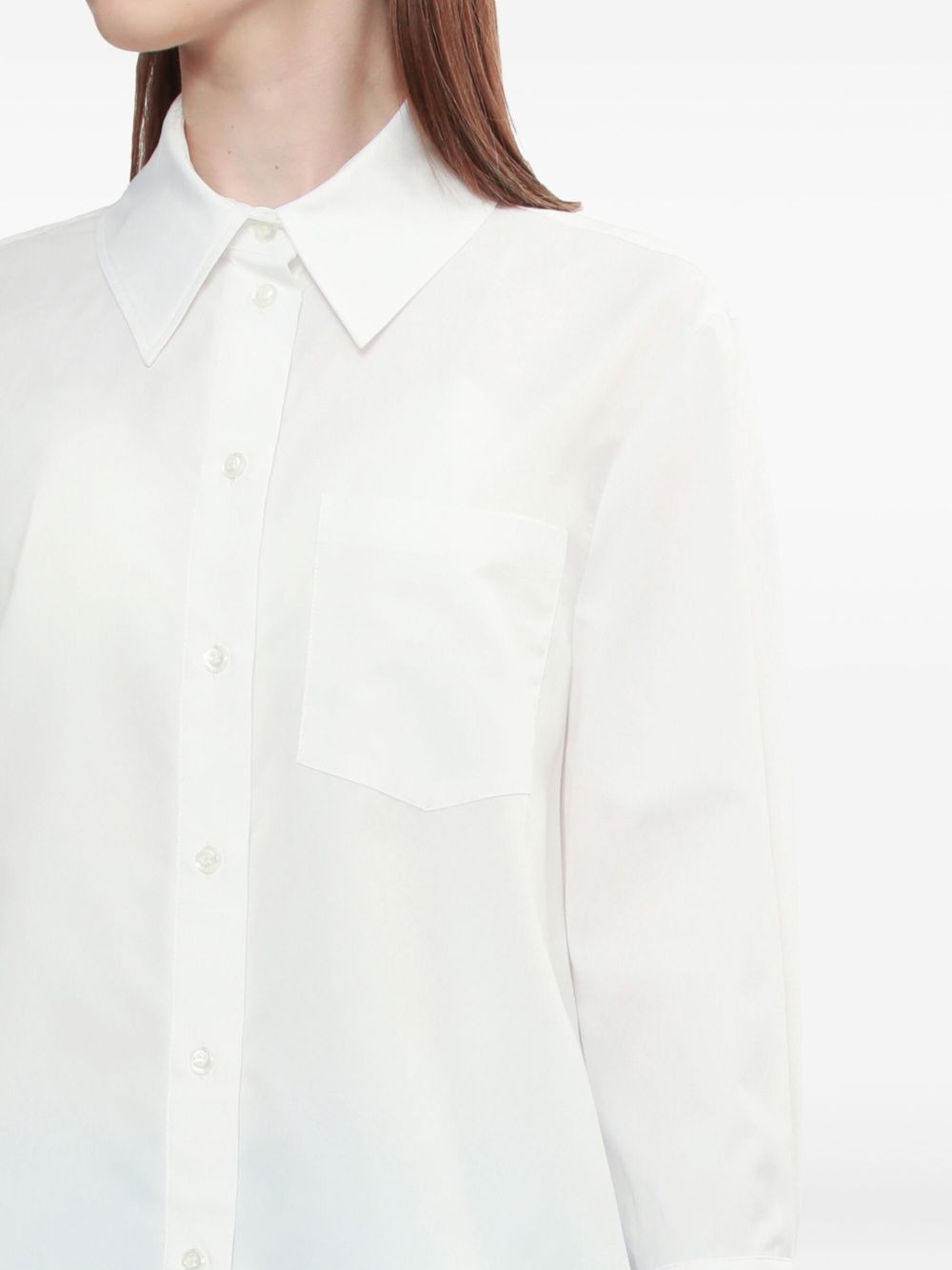 lace-trimmed pocket shirt - 5