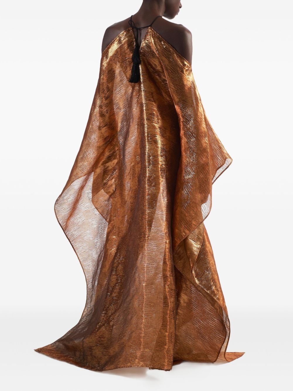 metallic tassel dress - 3