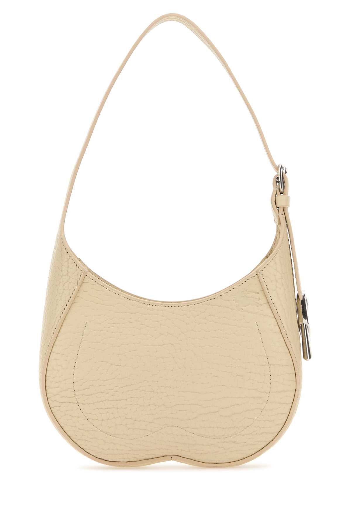 Burberry Women Sand Leather Small Chess Shoulder Bag - 3