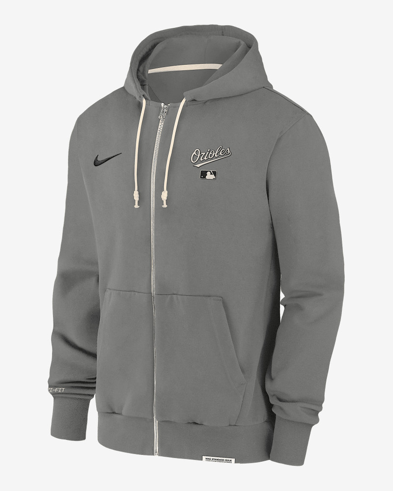 Baltimore Orioles Authentic Collection Travel Men's Nike Dri-FIT MLB Full-Zip Hoodie 1