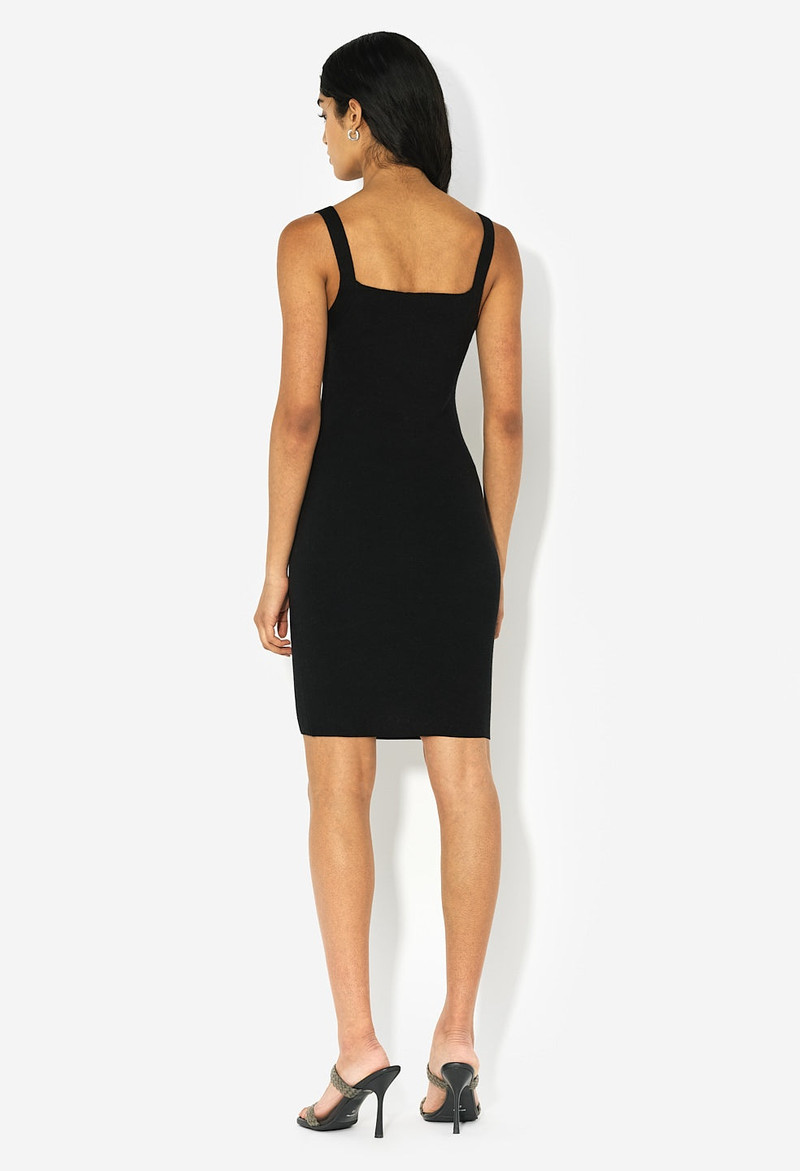 SILK COTTON BODY-CON DRESS 5