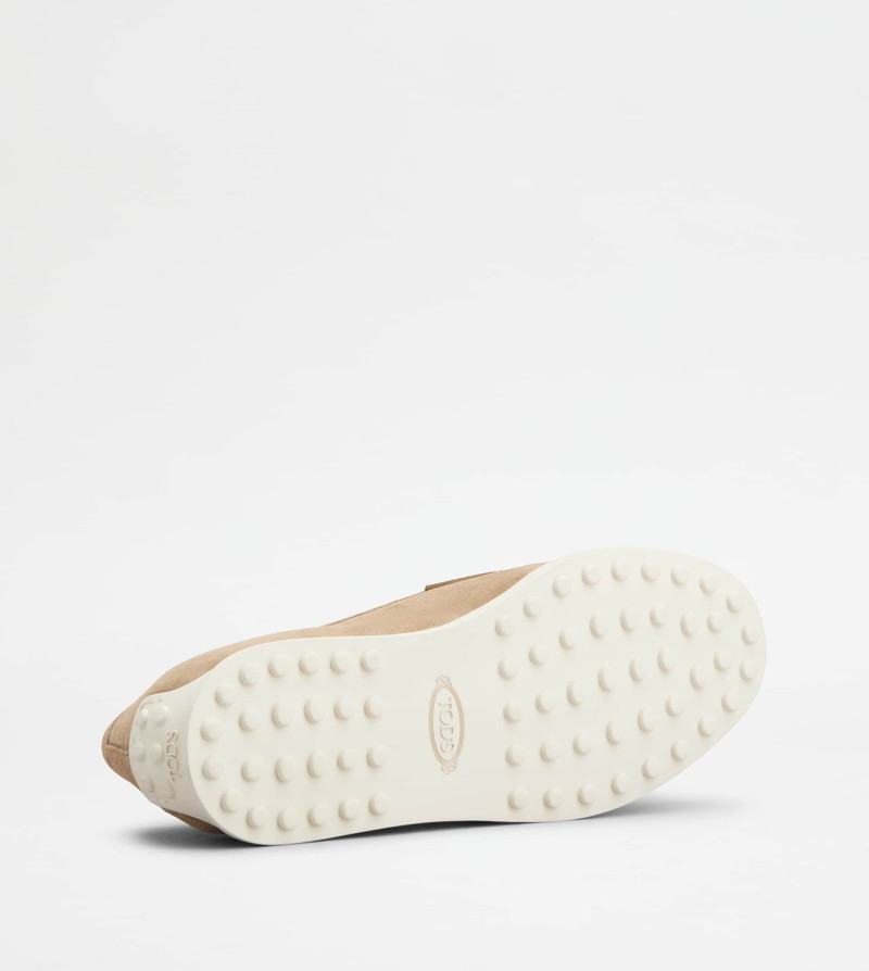 LOAFERS IN SUEDE - BEIGE 4