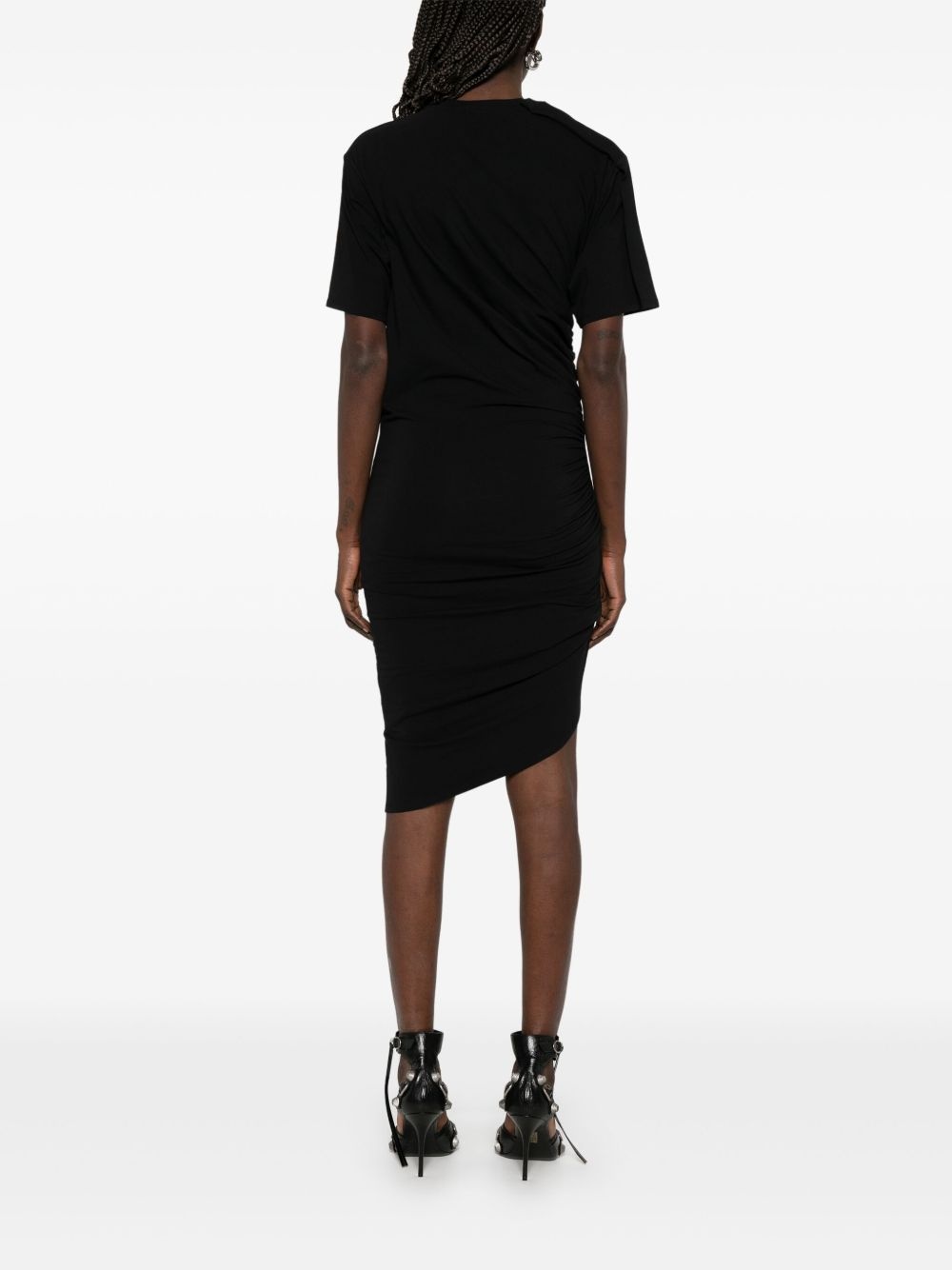 piercing-detail midi dress - 4