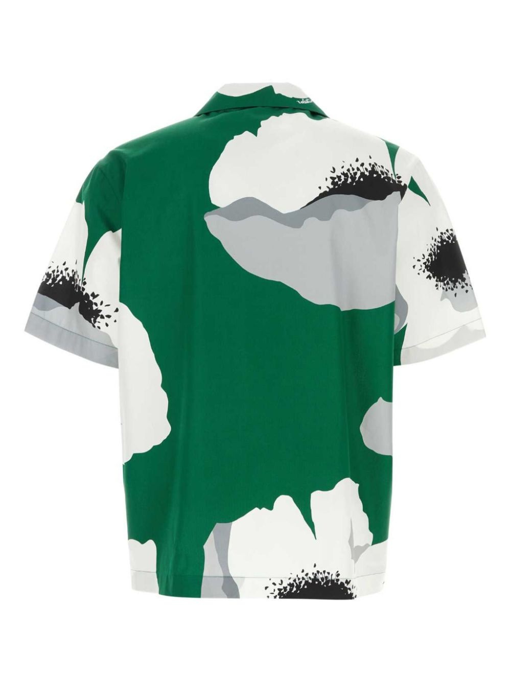 Flower Portrait-print bowling shirt - 2