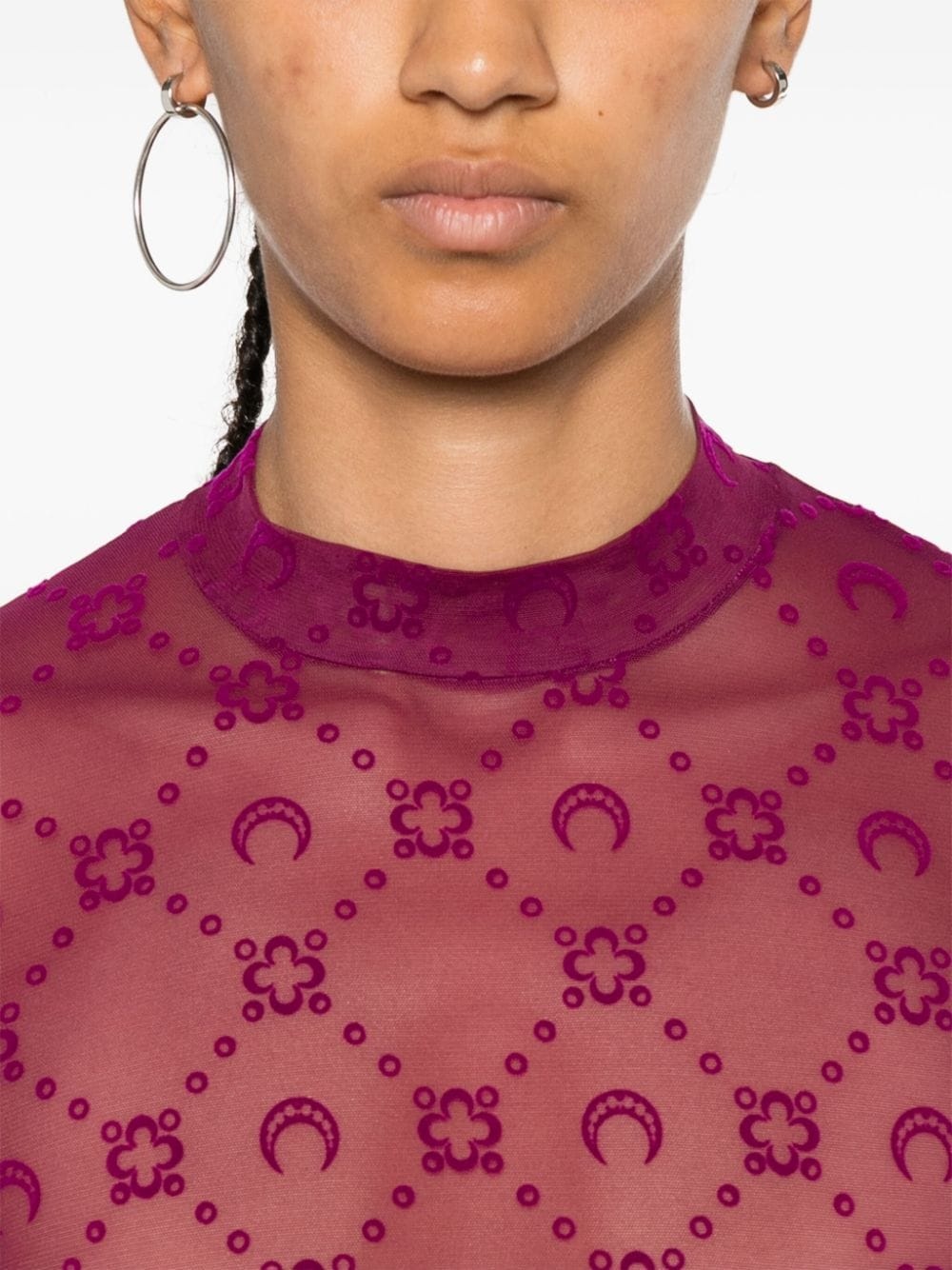Moonogram mesh top - 5