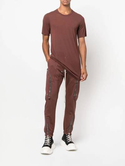 Rick Owens raw-hem longline T-shirt outlook