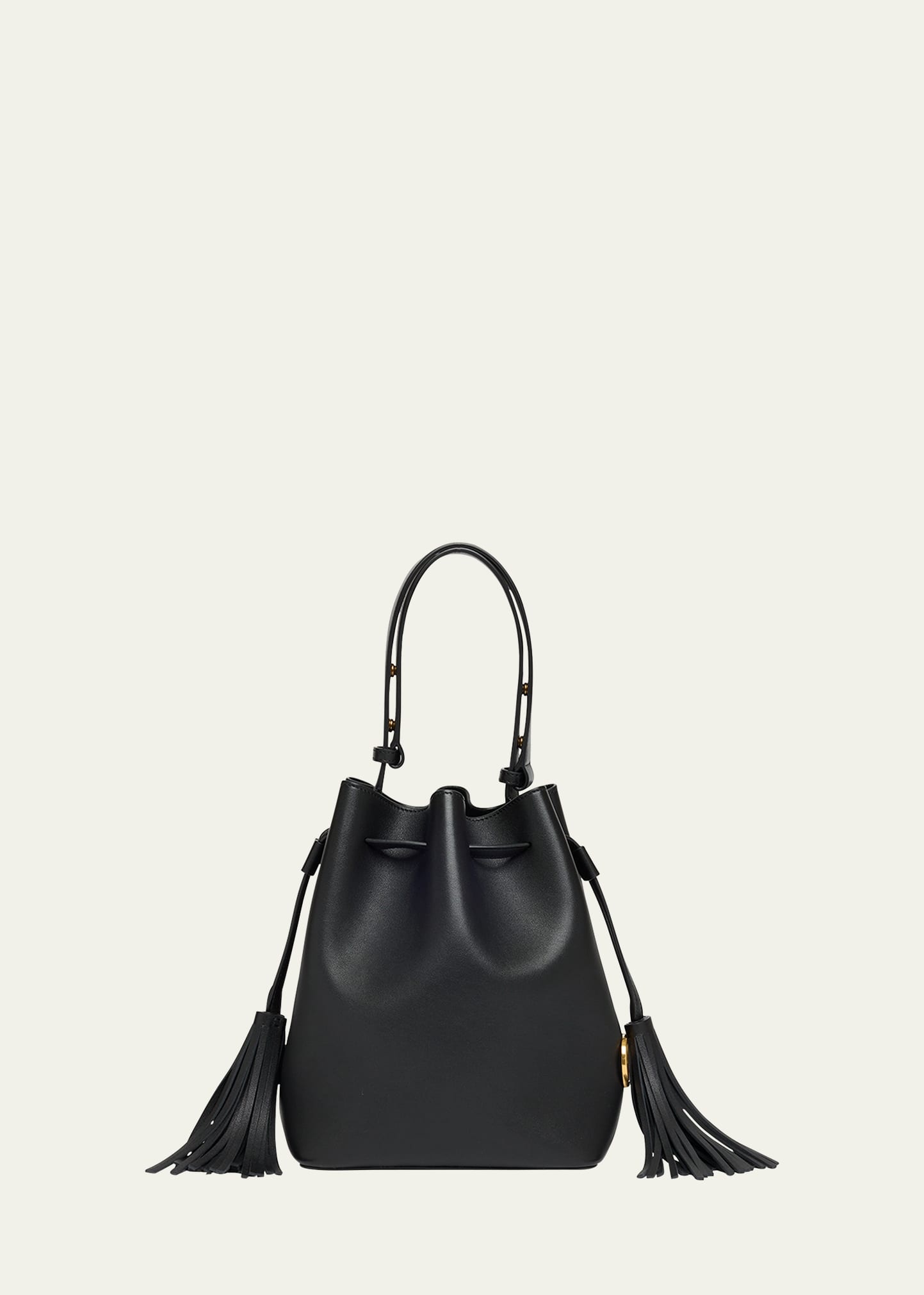 So Seau Tassel Leather Bucket Bag - 1