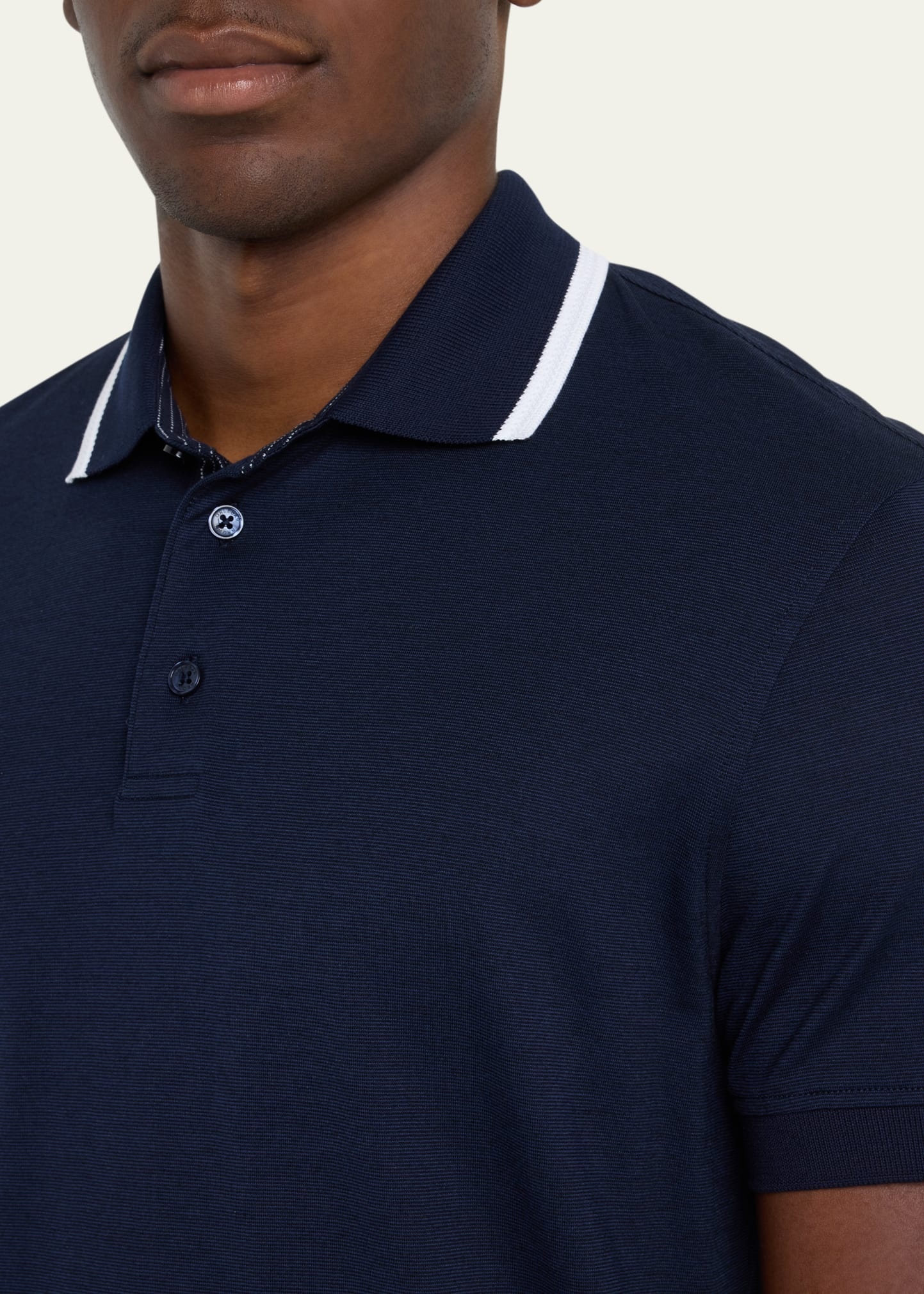 Men's Dominic Tipped-Collar Polo Shirt - 5