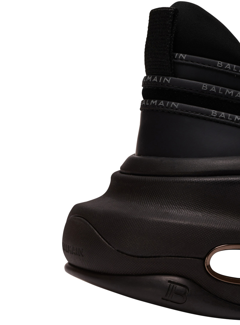 B-Bold low-top trainers in leather and suede with Balmain logo 7