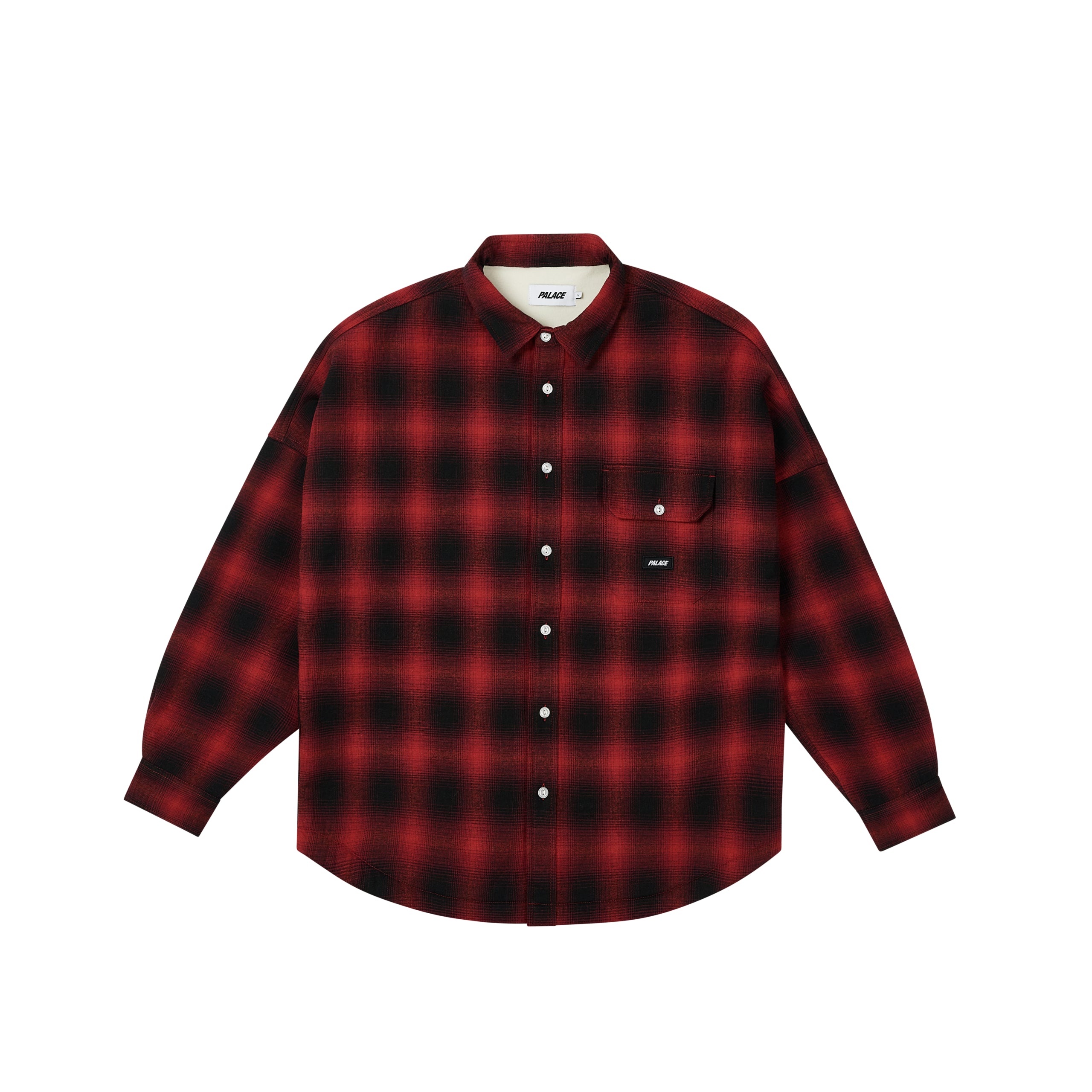 OMBRE FLANNEL SHIRT RED - 1