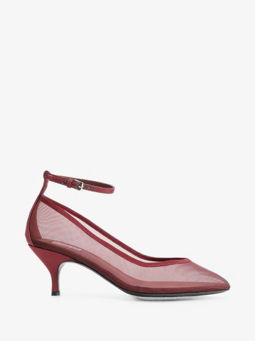 mesh ankle-strap pumps - 1