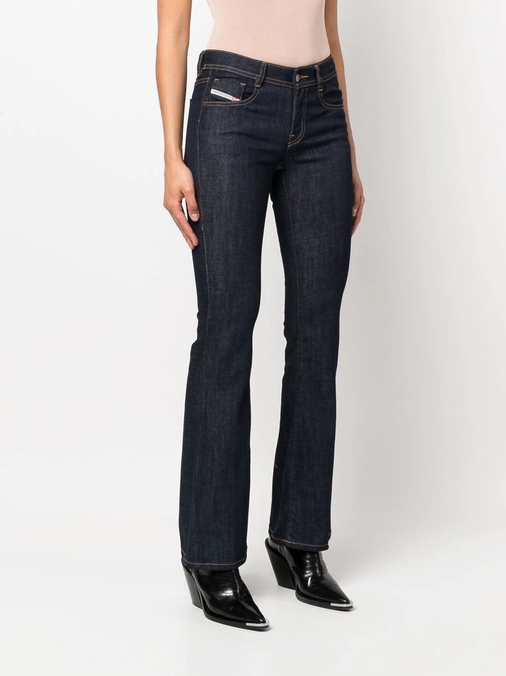 mid-rise bootcut jeans - 3