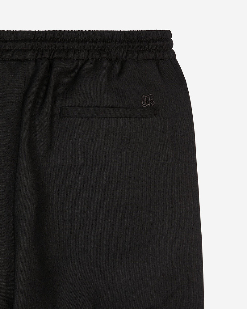 STRAIGHT-CUT BLACK WOOL PANTS 6